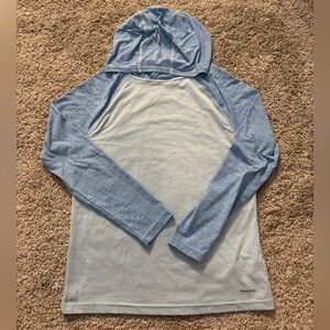 Patagonia Sky Blue Hooded Shirt - Size 12